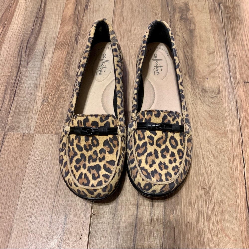 Collection Clarks Like New Leopard print Loafers